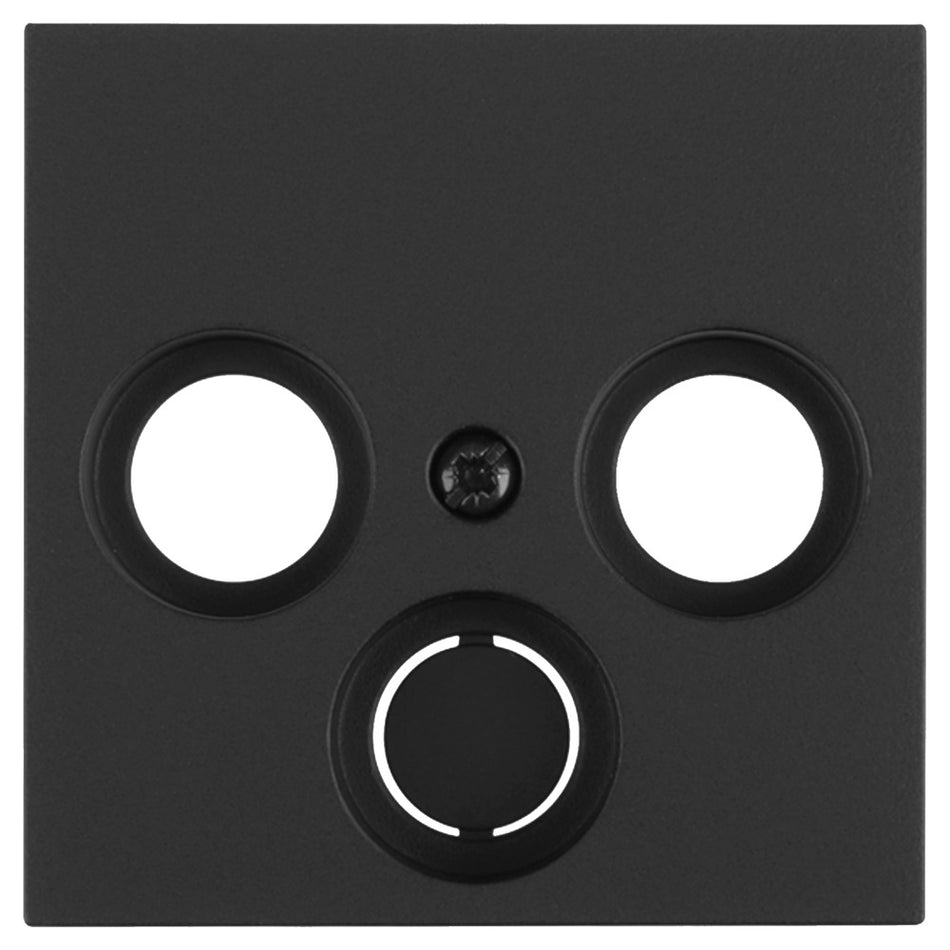 Gira E2 Centraalplaat Radio/TV/Satelliet Zwart-866258