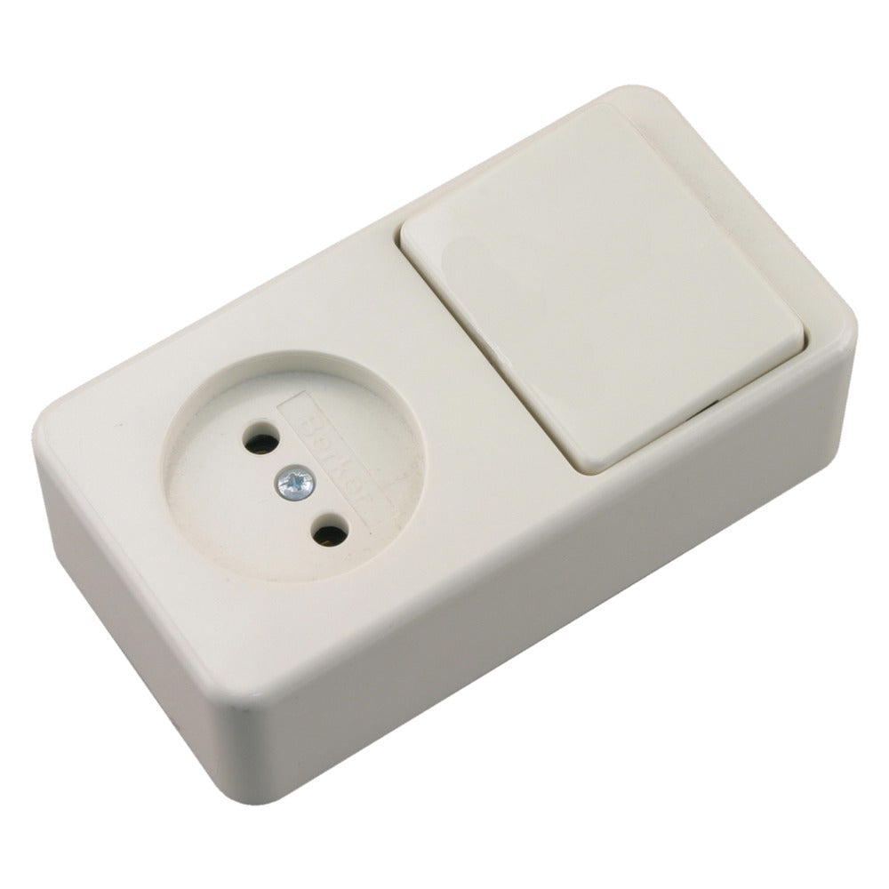 Berker Opbouw Combinatie Wissel Polarwit-867469