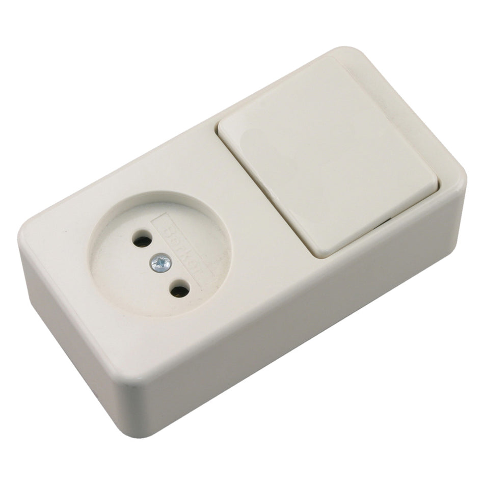 Berker Opbouw Combinatie Wissel Polarwit-867469