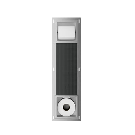 Dive Toiletrolhouder Zonder Klep en Reserverolhouder Inbouw RVS-867559