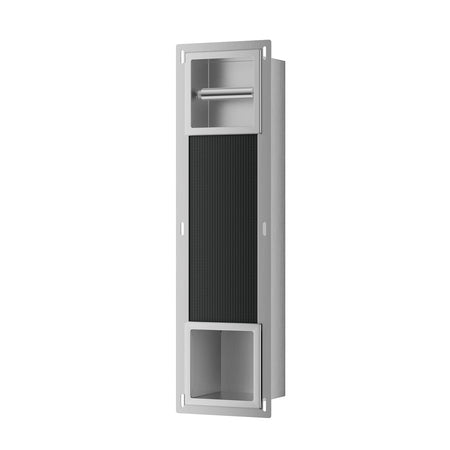 Dive Toiletrolhouder Zonder Klep en Reserverolhouder Inbouw RVS-867559