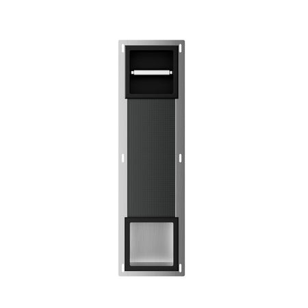 Dive Toiletrolhouder Zonder Klep en Reserverolhouder Inbouw Mat Zwart-867560