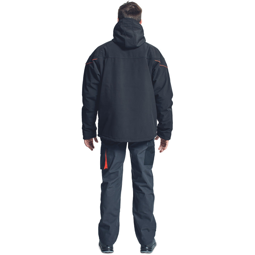 Cerva Softshell Jas Emerton Winter Zwart Maat M-868027