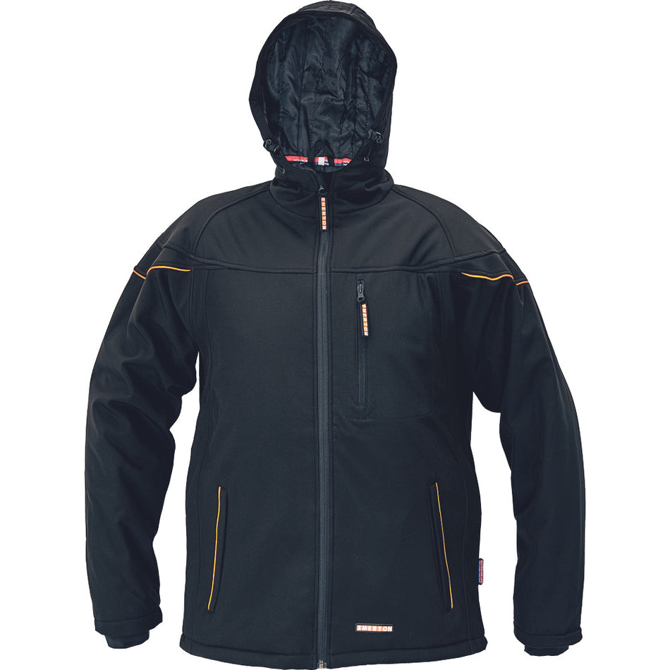 Cerva Softshell Jas Emerton Winter Zwart Maat L-868028