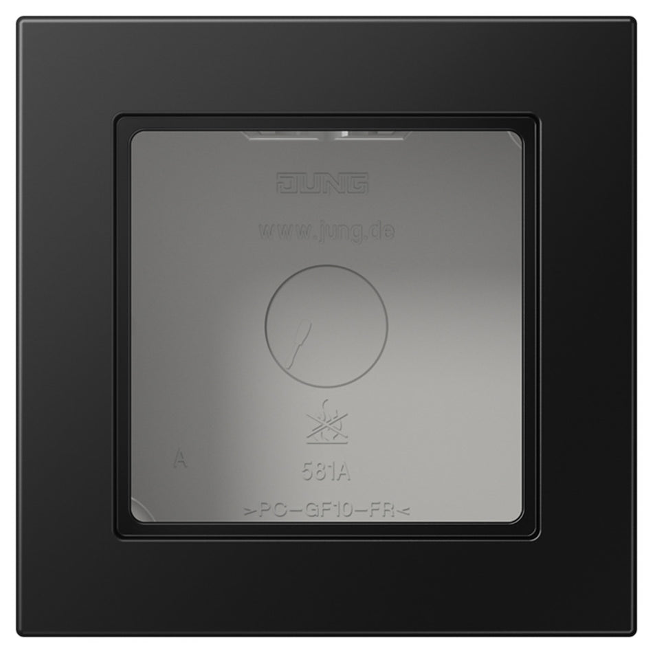 Jung A550 Opbouwraam 1-Voudig incl Afdek Mat Zwart-868094