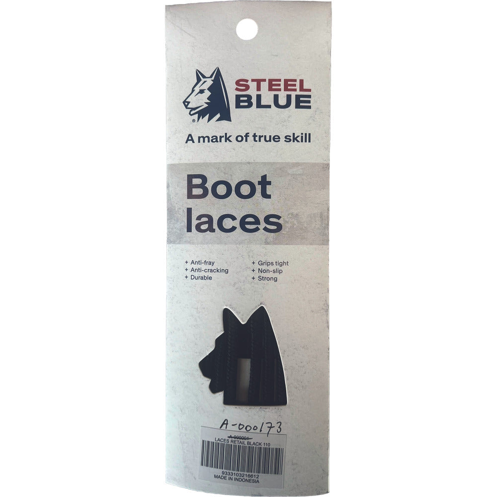 Steel Blue Veter 140cm Zwart 1 Paar-879024