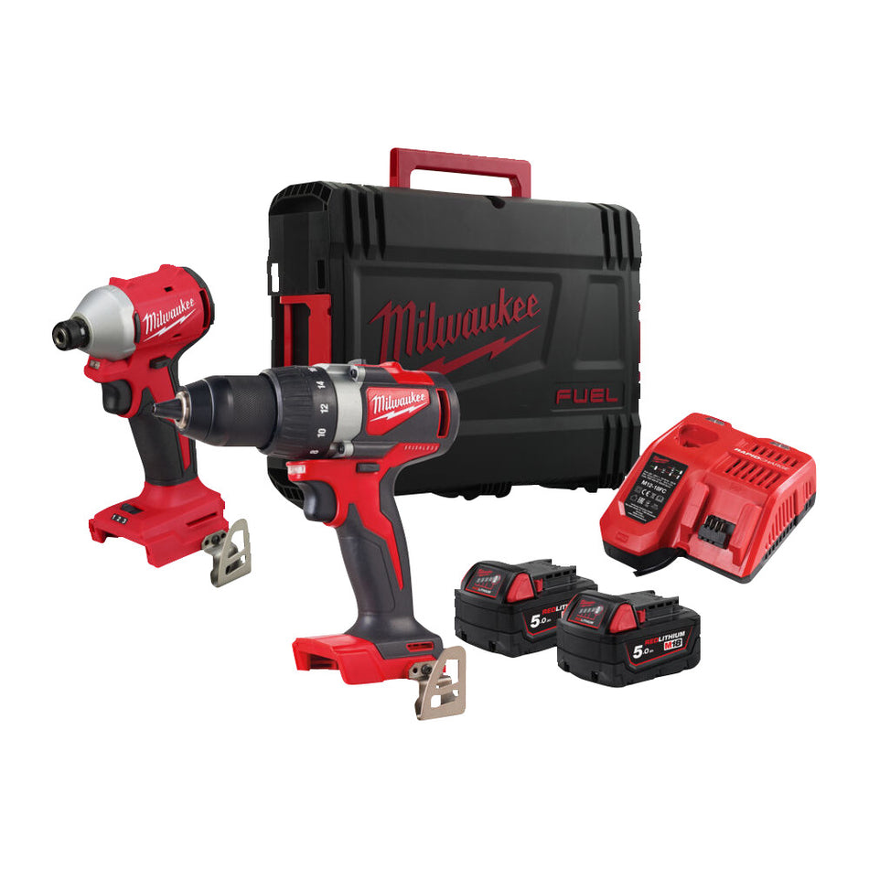Milwaukee Combiset M18 BLPP2B3-502X Brushless Met 2x 5.0Ah Accu-879974