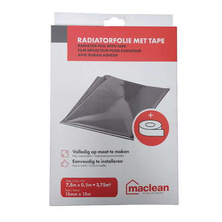 Mac Lean Radiatorfolie HR incl Tape 0,5mx7,5m 3,75m2-880818