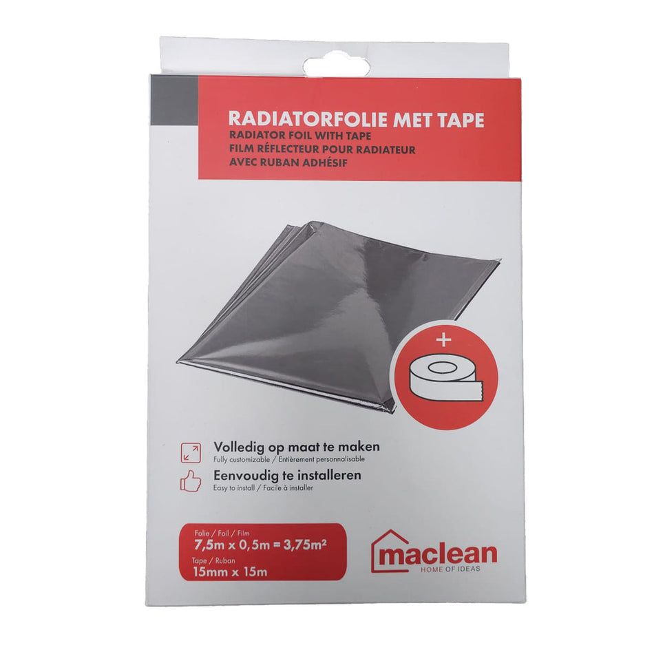 Mac Lean Radiatorfolie HR incl Tape 0,5mx7,5m 3,75m2-880818
