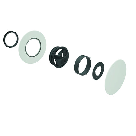 Ubbink Haelix Rondo Ventiel Toe- en Afvoer Kunststof Wit Ø125mm-887584