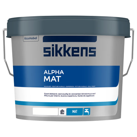 Sikkens Muurverf Alpha Mat Wit/W05 2,5L-891719
