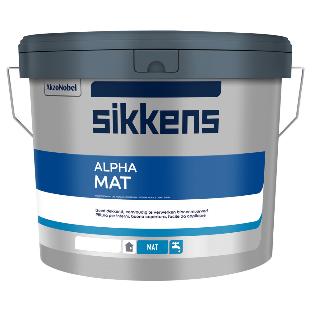 Sikkens Muurverf Alpha Mat Wit/W05 5L-891720