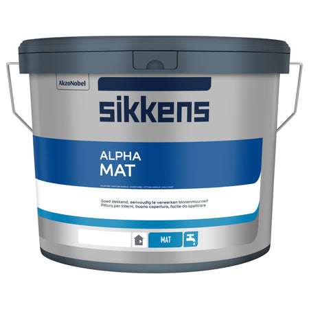 Sikkens Muurverf Alpha Mat Wit/W05 10L-891721