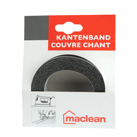 Kantenband 23mm Elegant Black (435) Zwart Structuur 5 meter-893626