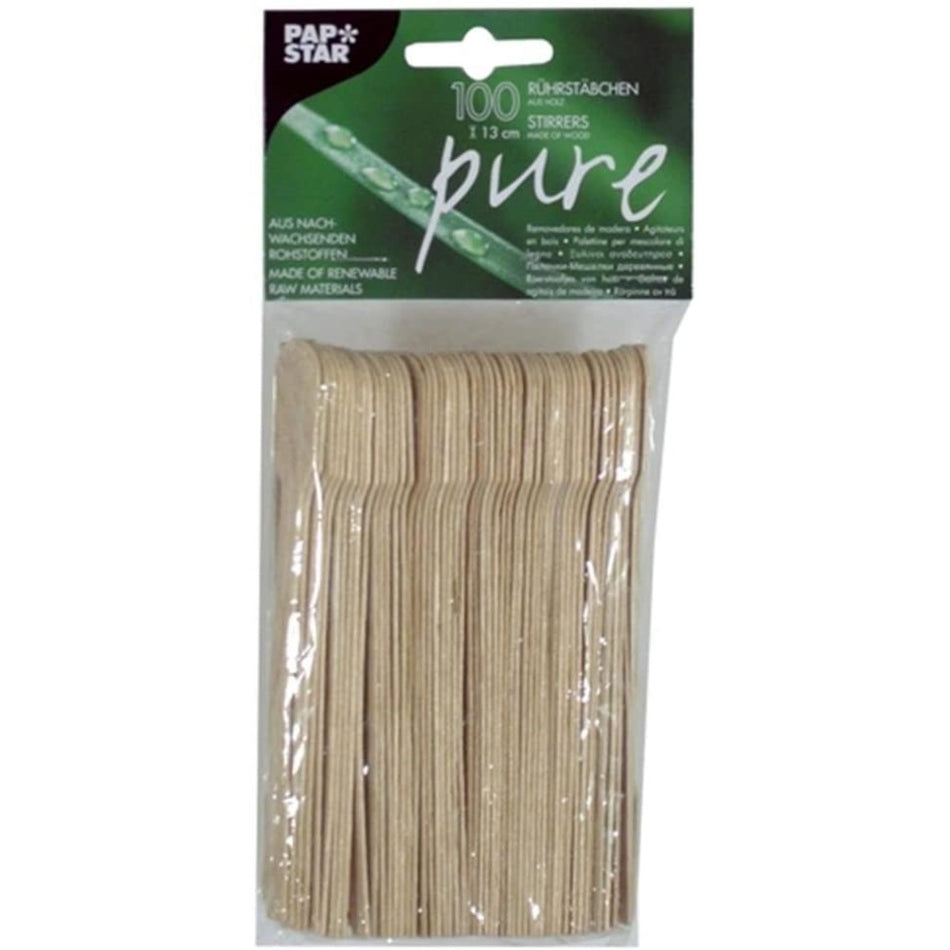 Houten Roerstaafjes 130mm 100st-898064
