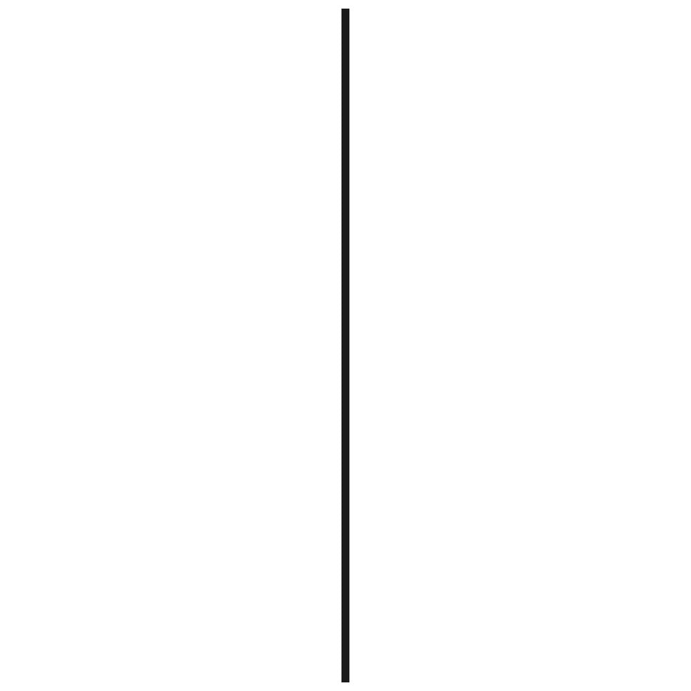 Afdekprofiel Kunststof Zelfklevend Zwart-899699