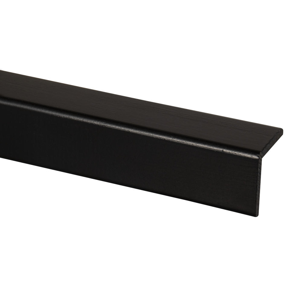Hoeklat Grenen Zwart Gelakt 34x34x2700mm FSC Mix 70%-899724