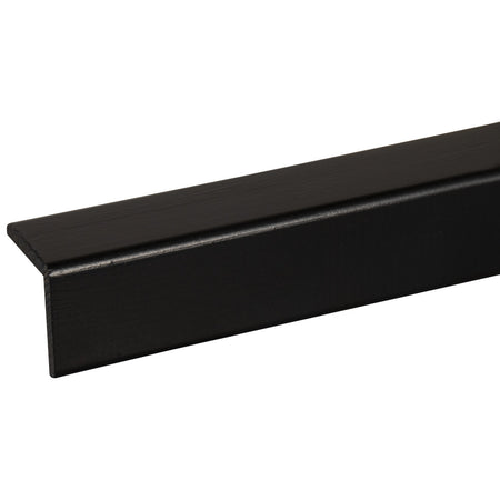 Hoeklat Grenen Zwart Gelakt 34x34x2700mm FSC Mix 70%-899724