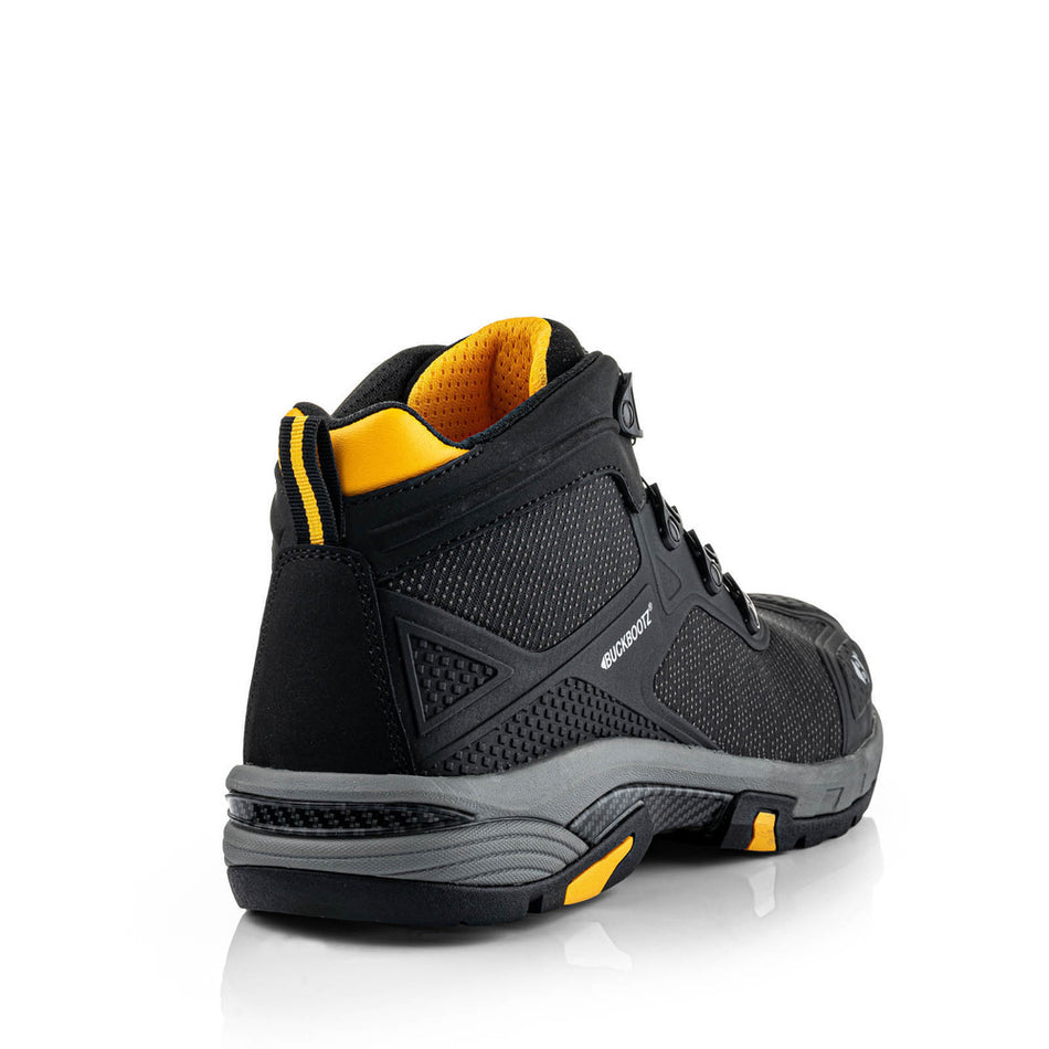 Buckbootz Werkschoenen Tradez Wheelz S1PS/SC/FO/SR/ESD Middelhoog Zwart-908399
