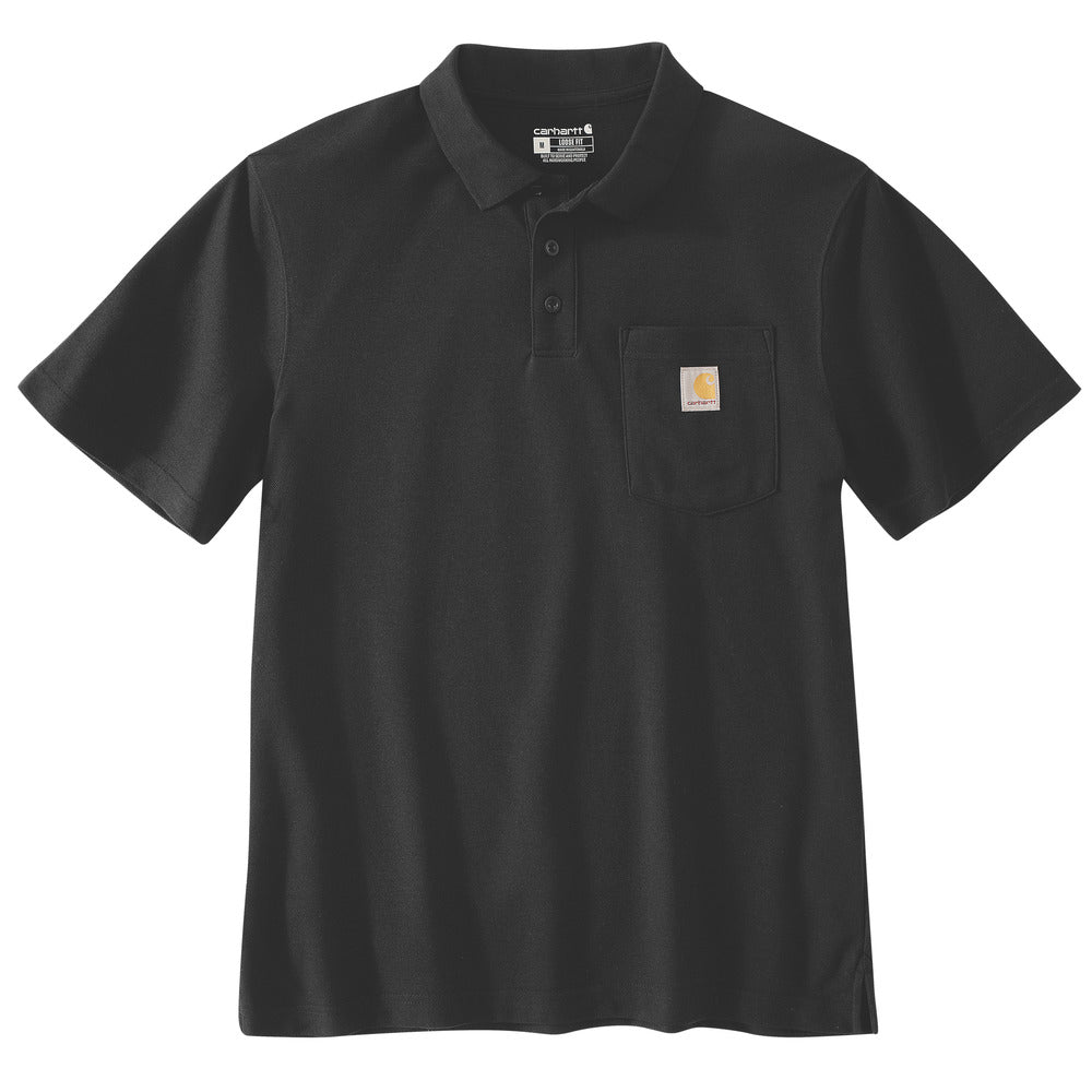 Carhartt Midweight S/S Pocket Polo Zwart-911948
