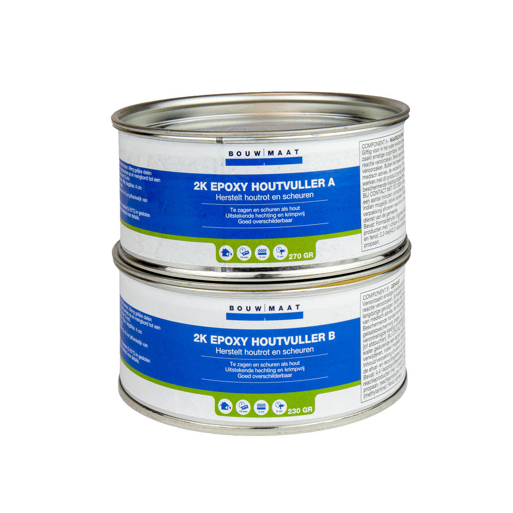 Bouwmaat 2K Epoxy Houtvuller Set 500gr-912894