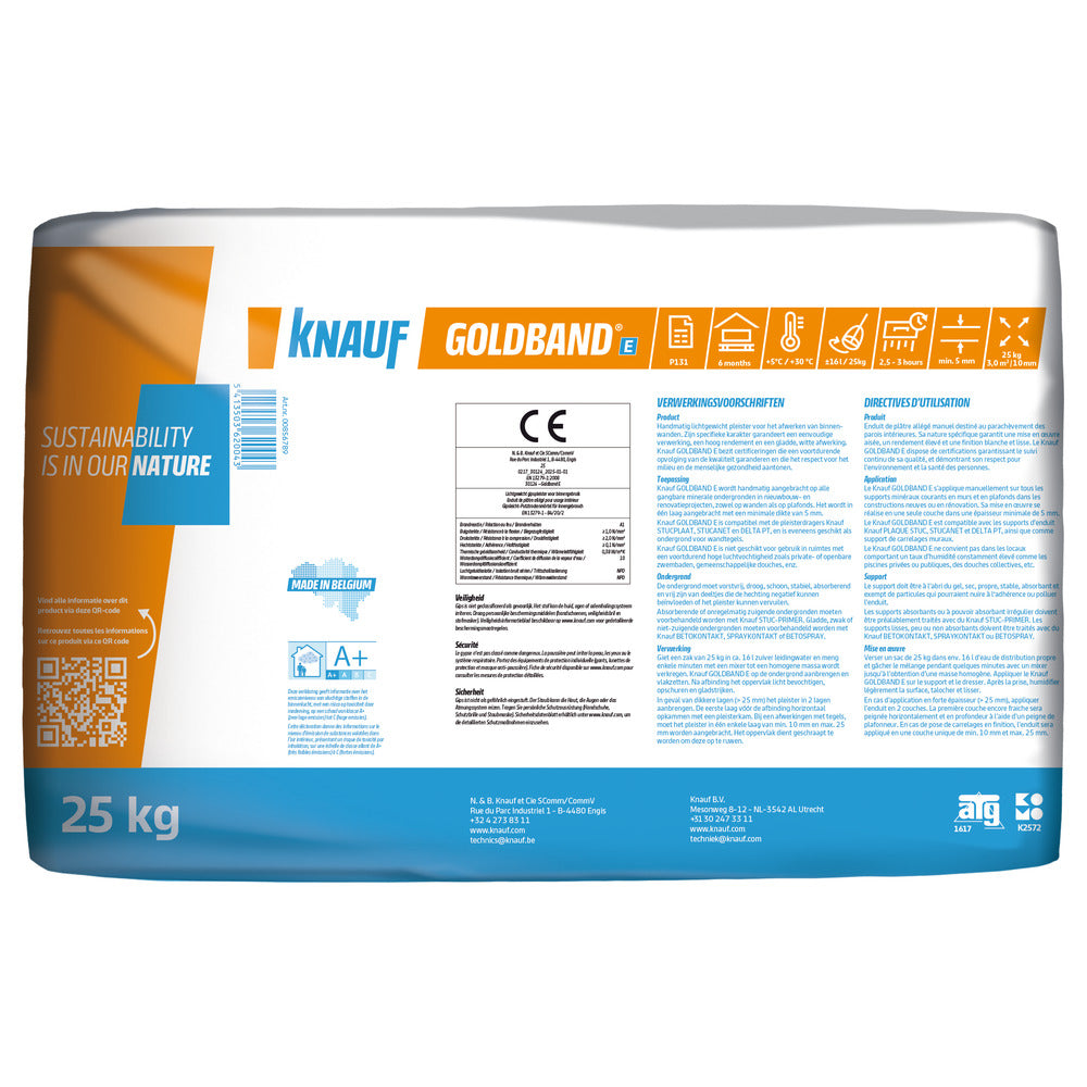 Knauf Pleistergips Goldband E 25kg-913514