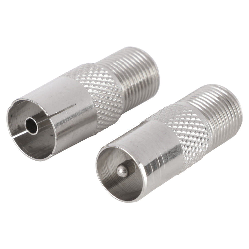 Q-Link Coax Adapter 1 Male en 1 Female F-Connector Buitendraads-914827