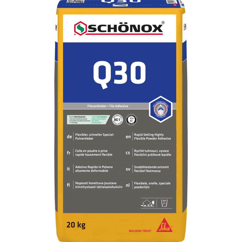 SCHÖNOX Q30 Poederlijm Grootformaat Sneldrogend 20kg-915042