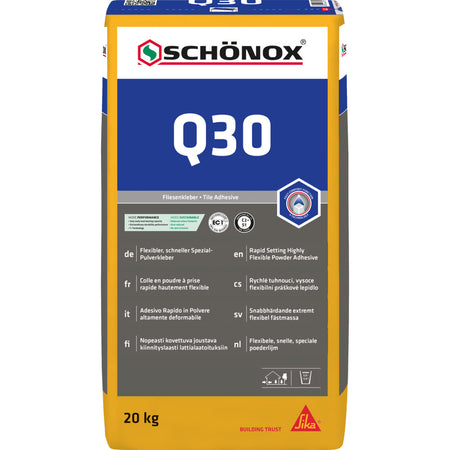 SCHÖNOX Q30 Poederlijm Grootformaat Sneldrogend 20kg-915042