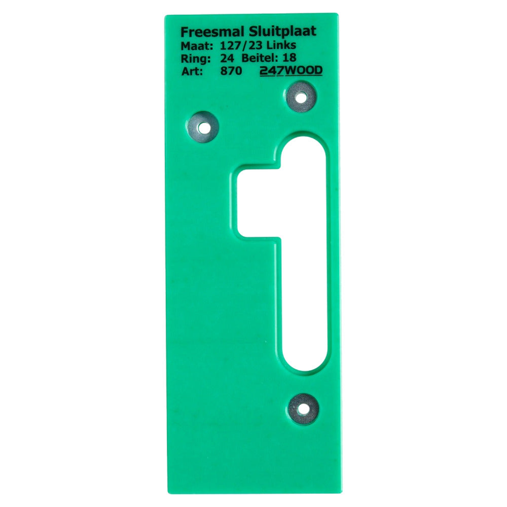 247WOOD Freesmal Sluitplaat Dag En Nacht 127x23mm Links-915045