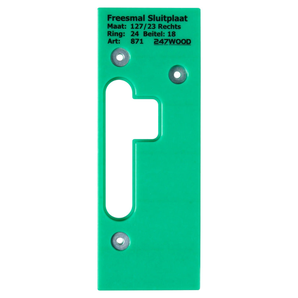 247WOOD Freesmal Sluitplaat Dag En Nacht 127x23mm Rechts-915046