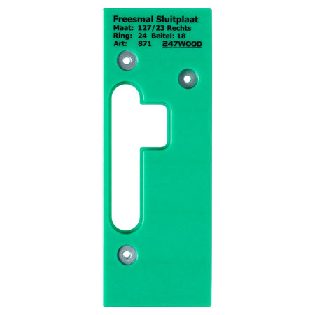 247WOOD Freesmal Sluitplaat Dag En Nacht 127x23mm Rechts-915046