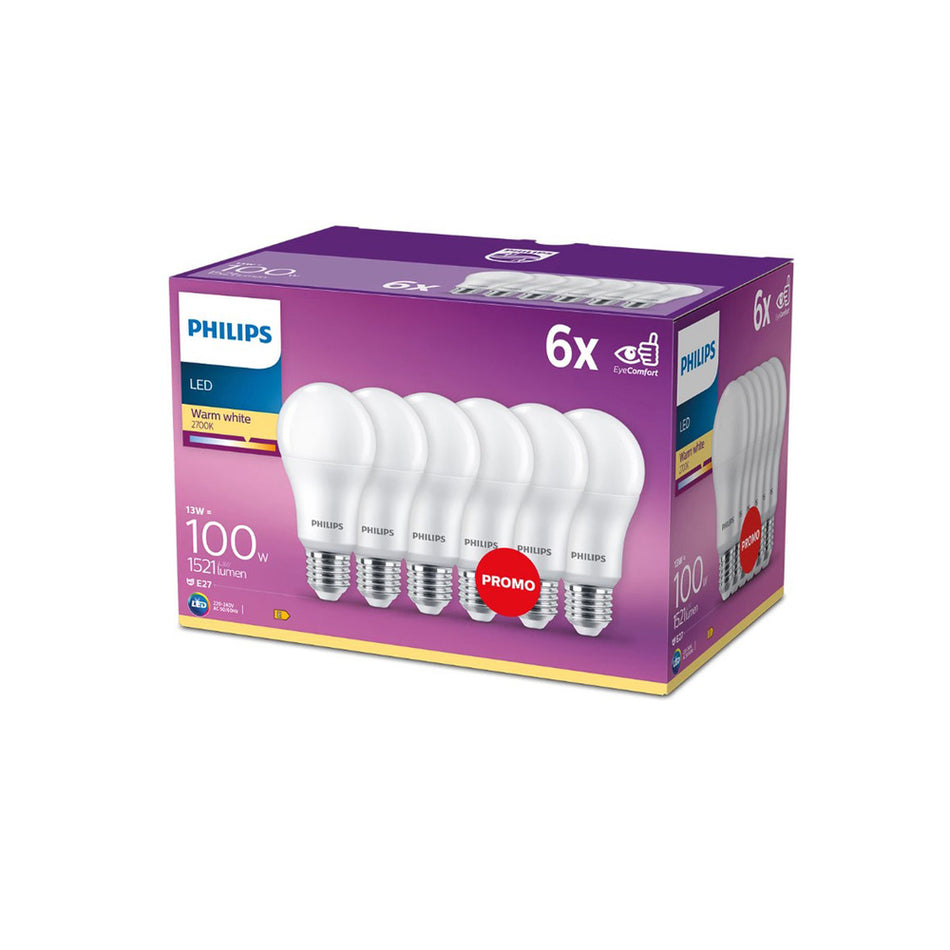 Philips LED Lamp 100W A60 E27 WW FR ND 6CT/4 6st-918367
