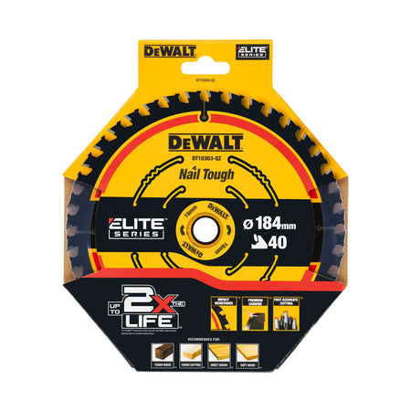 DeWalt Cirkelzaagblad DT10303-QZ Finish Kerf 1,65mm 184x16 40T-918368