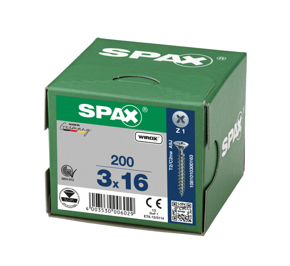 SPAX Universele Schroef Verzinkt VK Voldraad 200st-918454