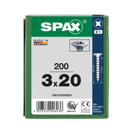 SPAX Universele Schroef Verzinkt VK Voldraad 200st-918455