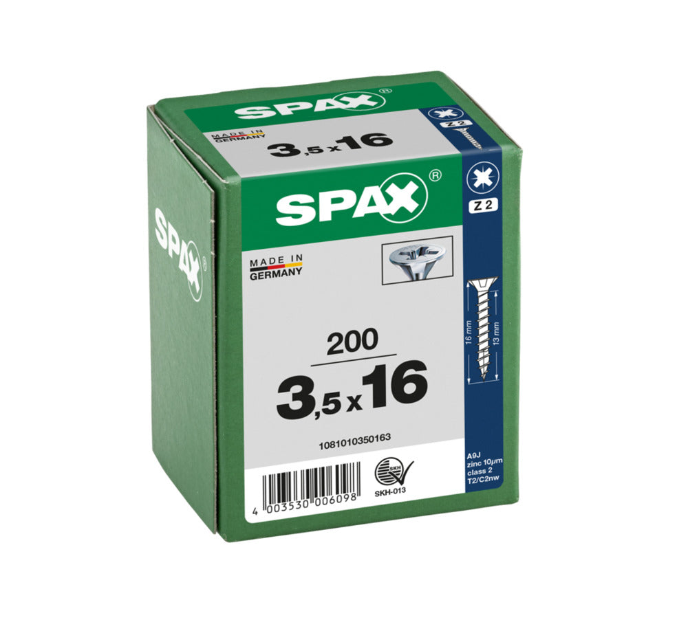 SPAX Universele Schroef Verzinkt VK Voldraad 200st-918459