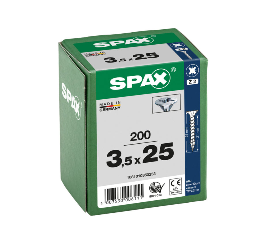 SPAX Universele Schroef Verzinkt VK Voldraad 200st-918460