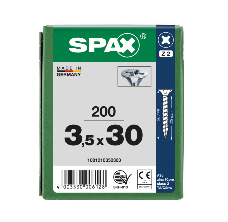 SPAX Universele Schroef Verzinkt VK Voldraad 200st-918461