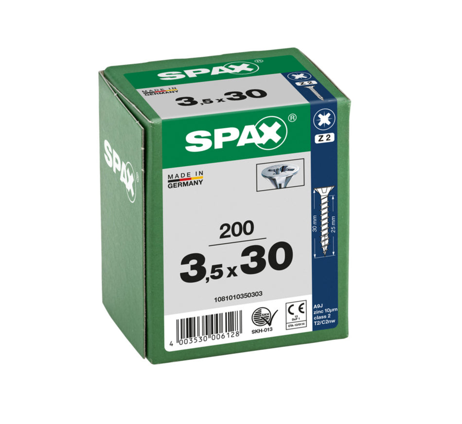 SPAX Universele Schroef Verzinkt VK Voldraad 200st-918461