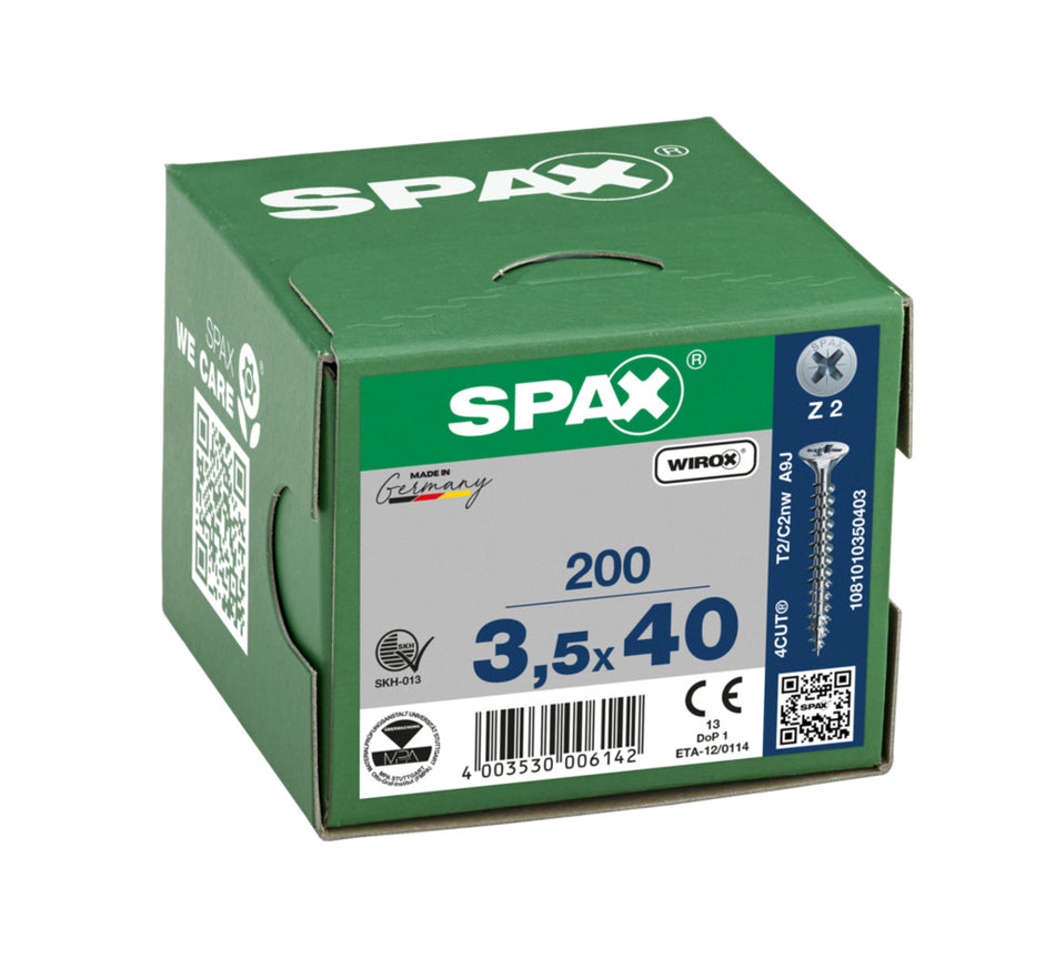 SPAX Universele Schroef Verzinkt VK Voldraad 200st-918463