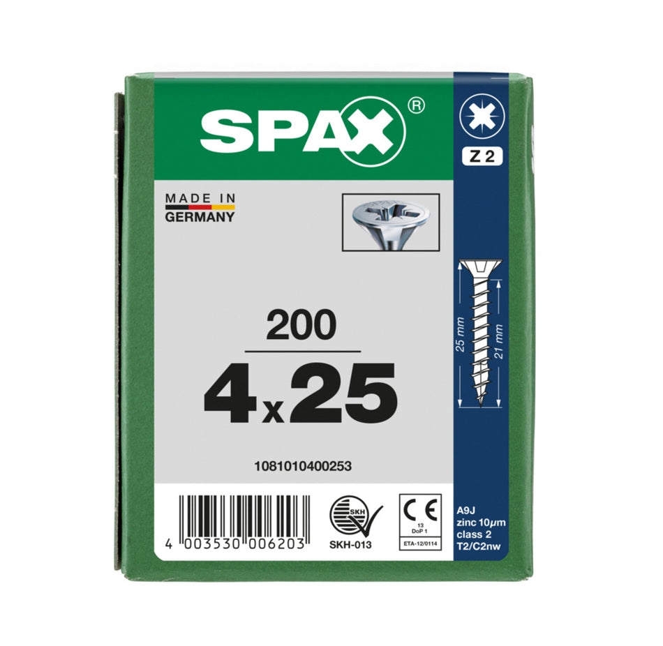 SPAX Universele Schroef Verzinkt VK Voldraad 200st-918468