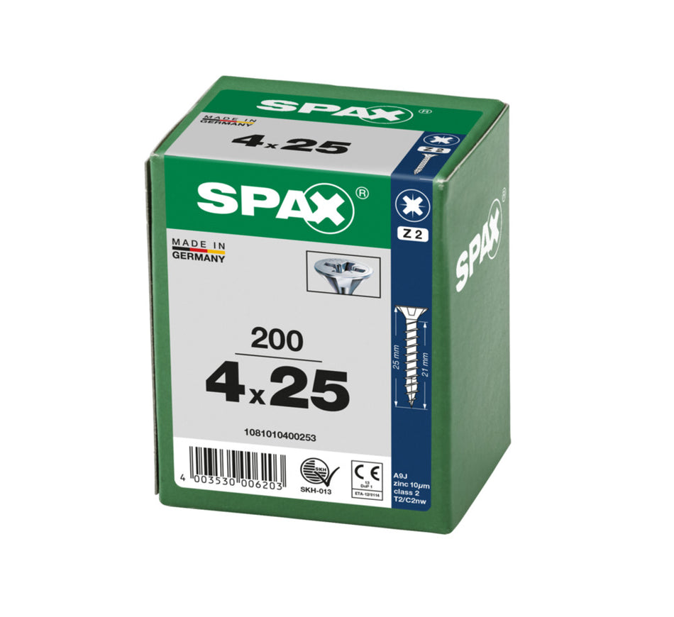 SPAX Universele Schroef Verzinkt VK Voldraad 200st-918468