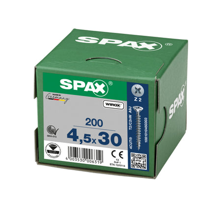 SPAX Universele Schroef Verzinkt VK Voldraad 200st-918478