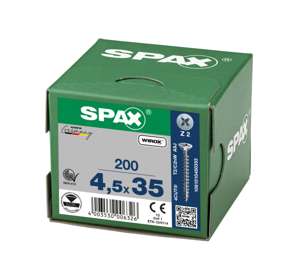 SPAX Universele Schroef Verzinkt VK Voldraad 200st-918479