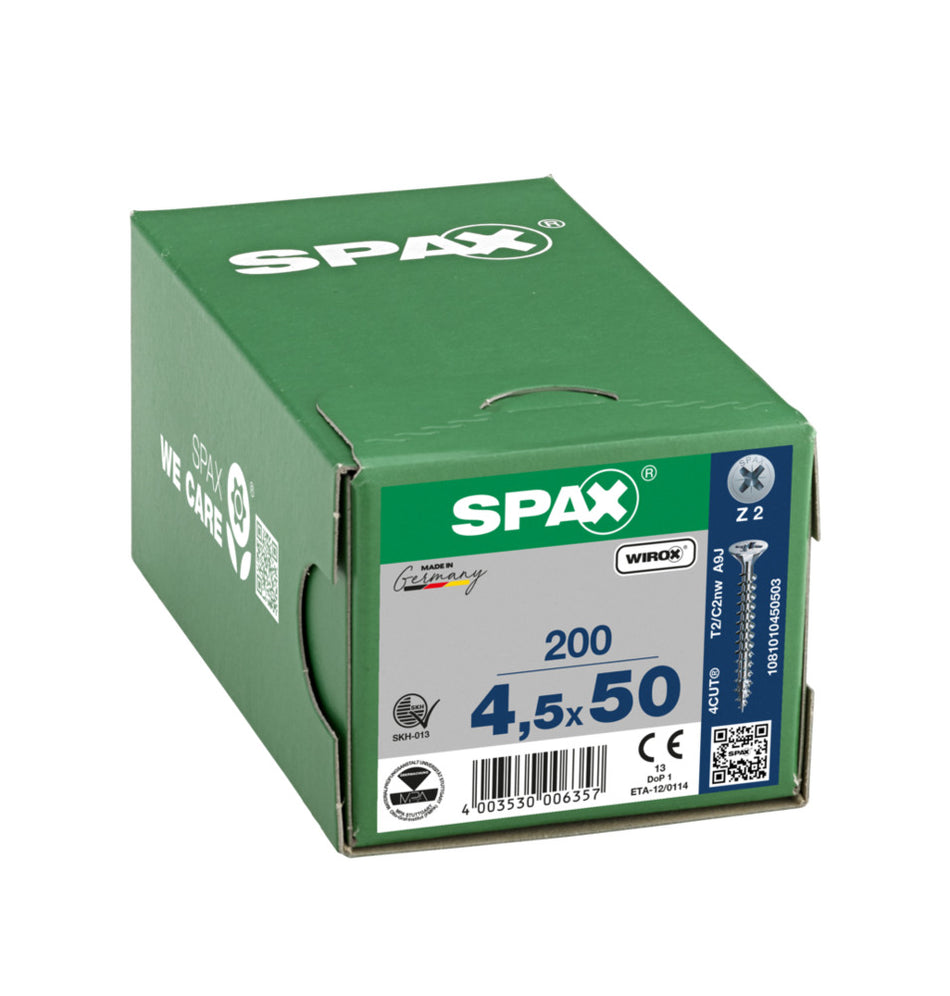 SPAX Universele Schroef Verzinkt VK Voldraad 200st-918482