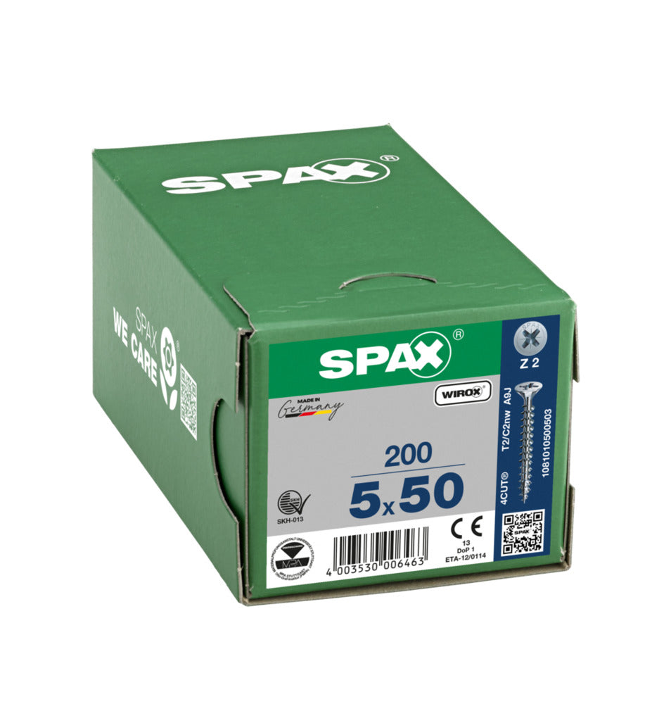 SPAX Universele Schroef Verzinkt VK Voldraad 200st-918488