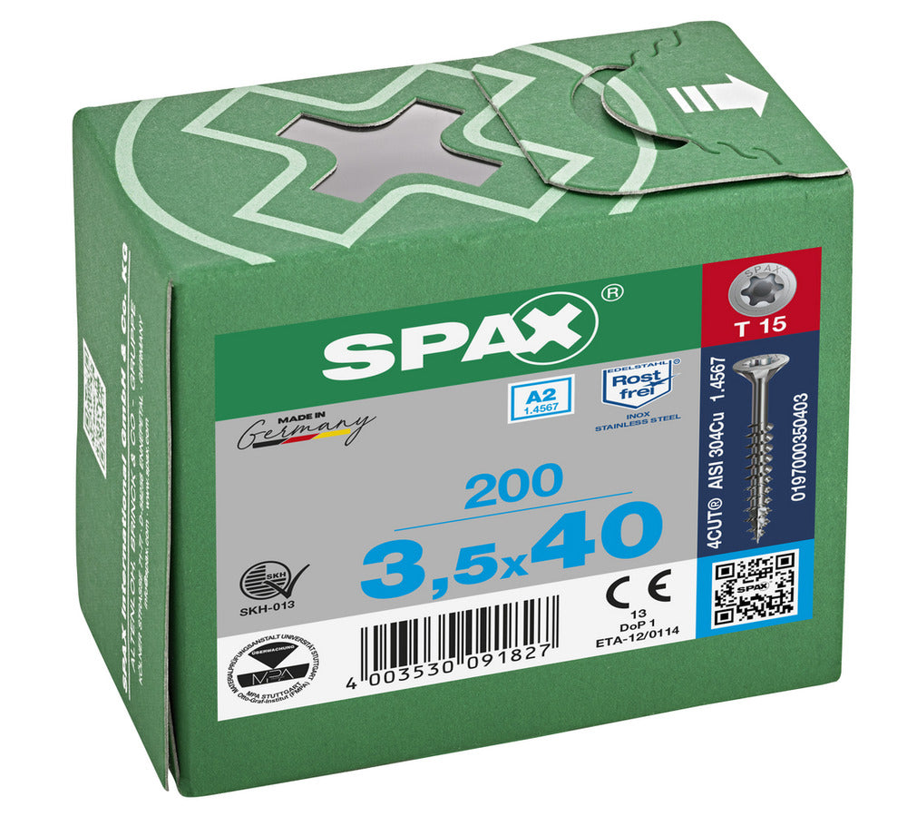 SPAX Universele Schroef RVS A2 VK Deeldraad-918499