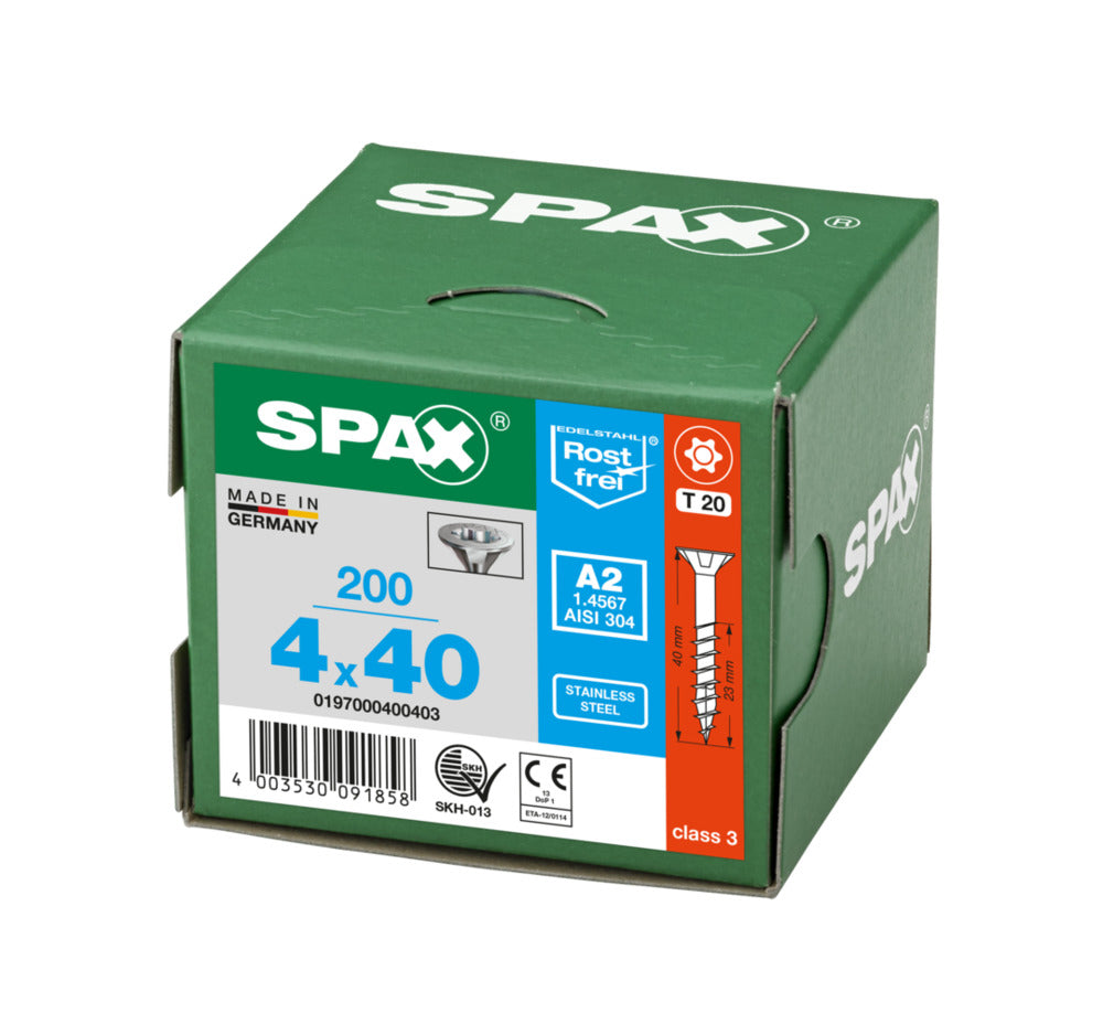 SPAX Universele Schroef RVS A2 VK Deeldraad-918500
