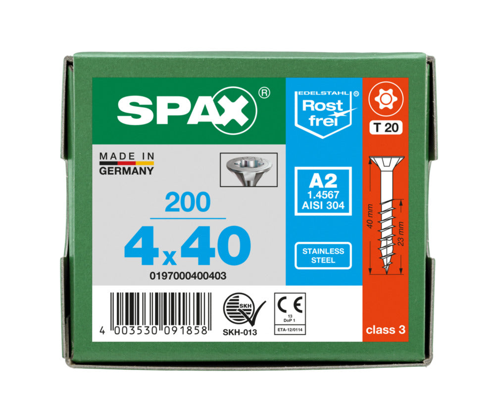 SPAX Universele Schroef RVS A2 VK Deeldraad-918500